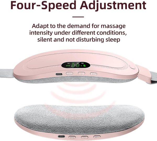 Electric Period Heating Pad Belt – 3 Heat & 4 Massage Modes with Box