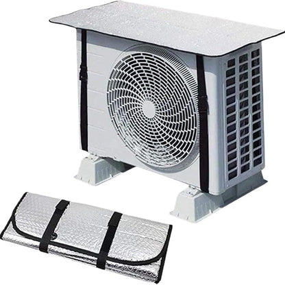 AC Outdoor Unit Sunshade Cover – Silver Foil Reflective Heat Shield & Dust Protector