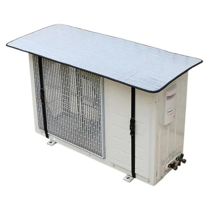 AC Outdoor Unit Sunshade Cover – Silver Foil Reflective Heat Shield & Dust Protector