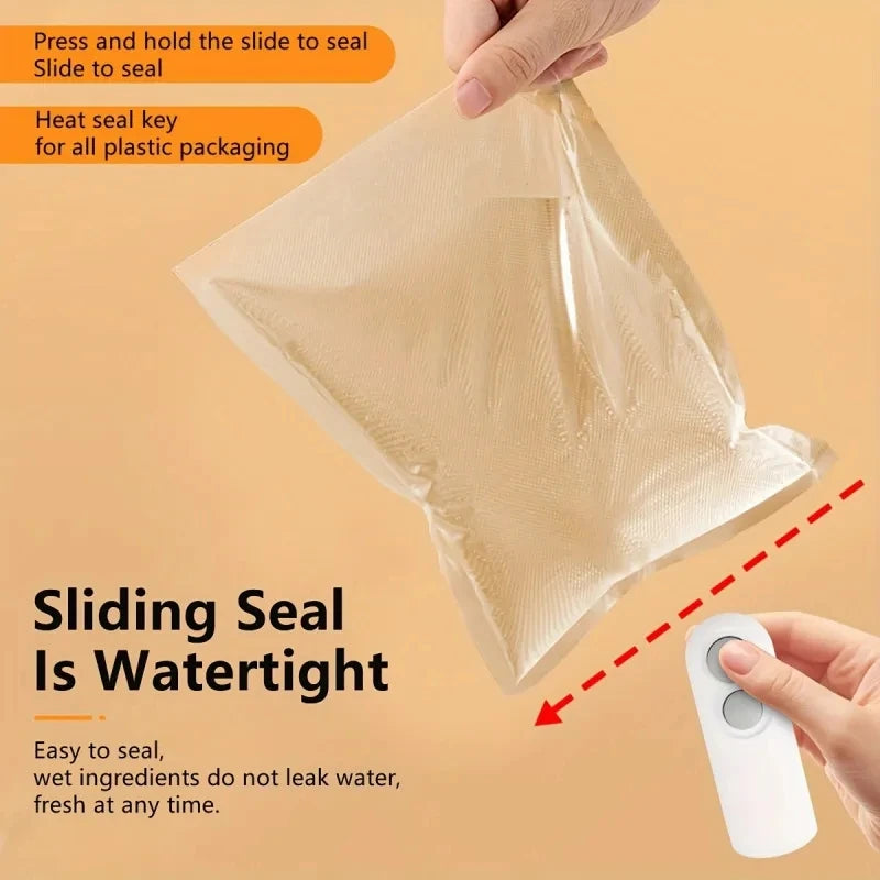 Portable Rechargeable Mini Sealer For Plastic Bags | Handheld Heat Sealing Machine